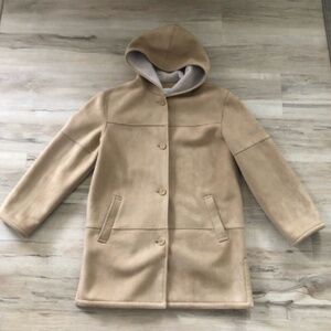 Liz Claiborne Faux Sherpa Peacoat